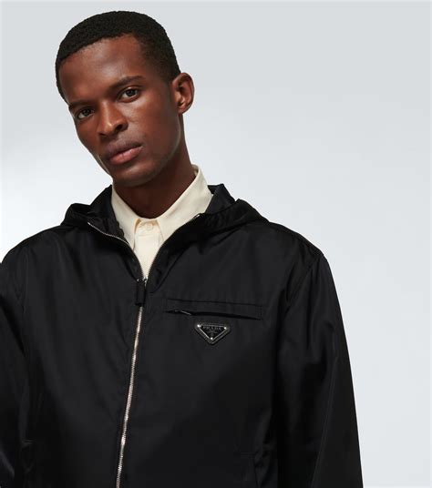 prada gold jacket mens|Prada nylon jacket men's.